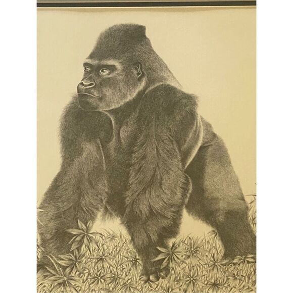 King Kong  Etching Print signed Warren Davis 23” x 23” - Picture 2 of 7